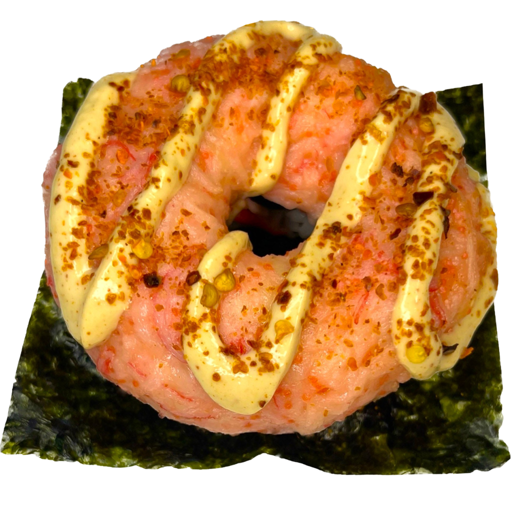 Пончик с крабом и масаго