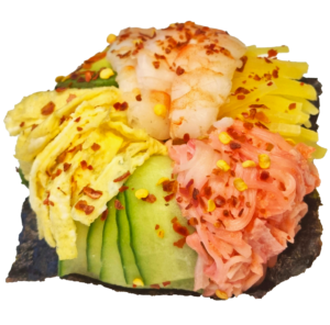 Kreveti-krabi sushi-sõõrik