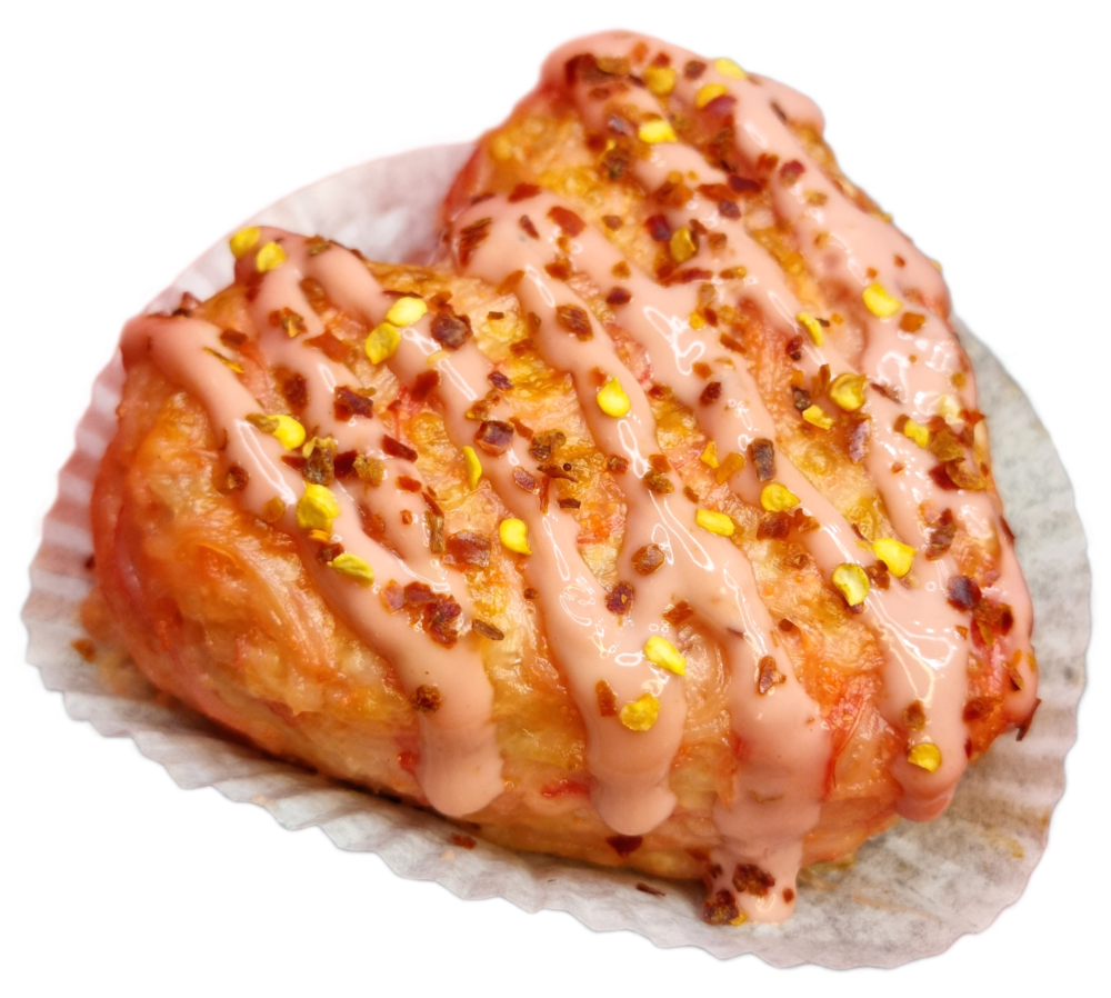 Küpsetatud lumekrabi-masago sushi-süda